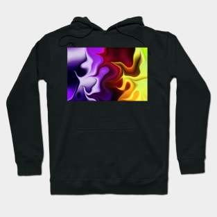 Colorful Abstract Flames Hoodie